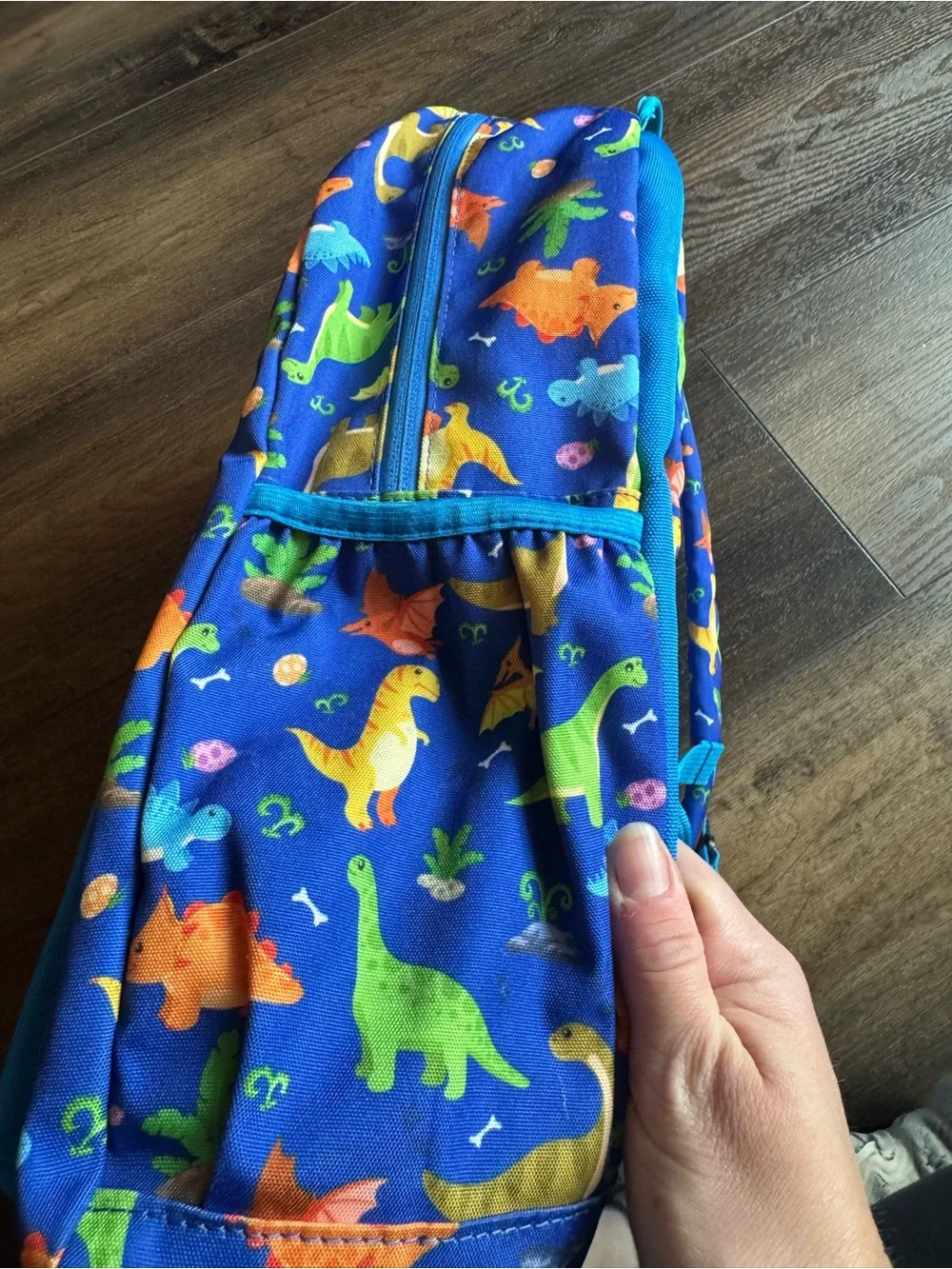 Kids dinosaur school backpack 14” by 11”